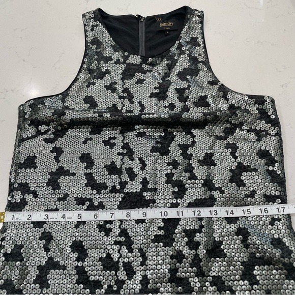 Metallic Sequined CharcoaL Coctail/Occasion Dress - Picture 10 of 12